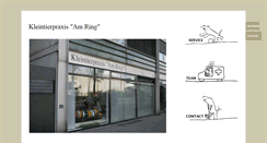 Desktop Screenshot of kleintierpraxis-amring.ch