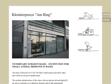 Tablet Screenshot of kleintierpraxis-amring.ch